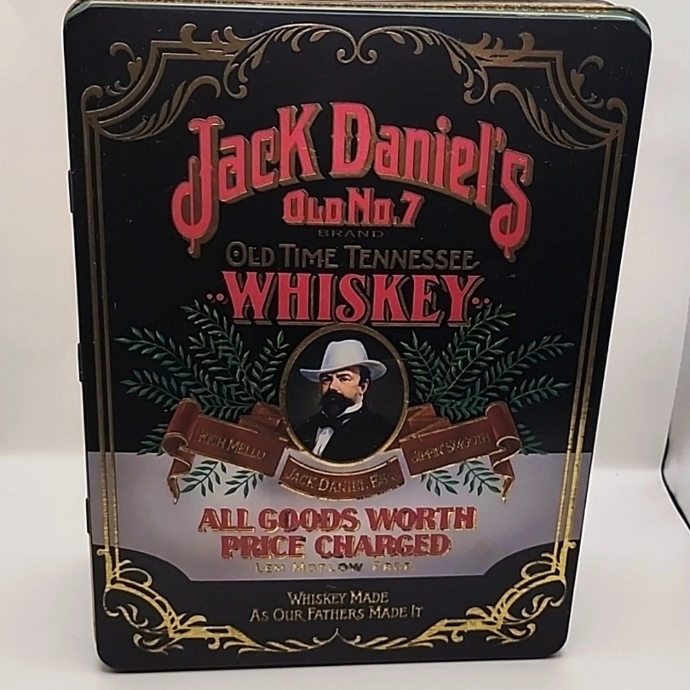 Vintage Jack Daniel's Tin Old No. 7 Embossed 10.5" X 8"